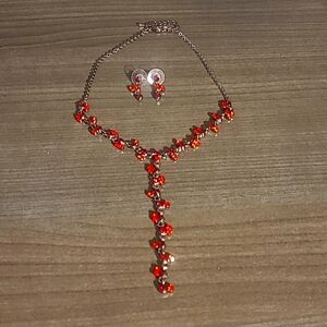 Necklace and earrings set